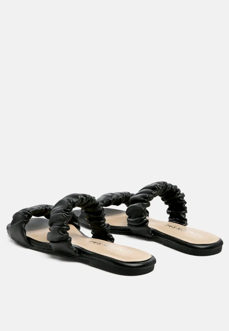 Gather Sparks Strap Slip-On Flat By Ruw
