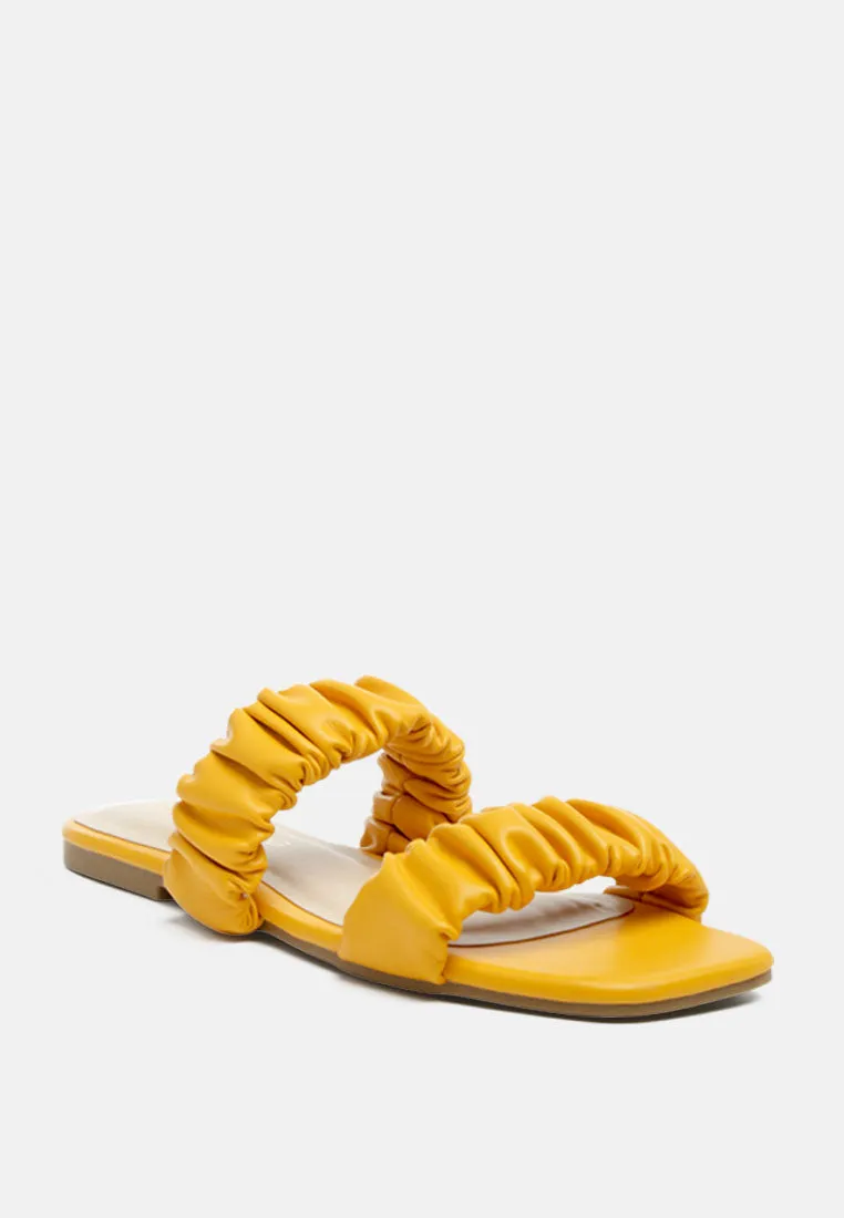 Gather Sparks Strap Slip-On Flat By Ruw