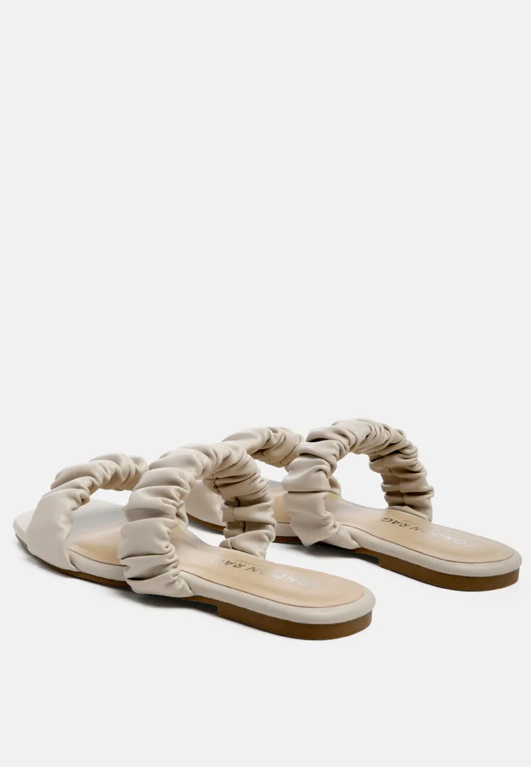 Gather Sparks Strap Slip-On Flat By Ruw