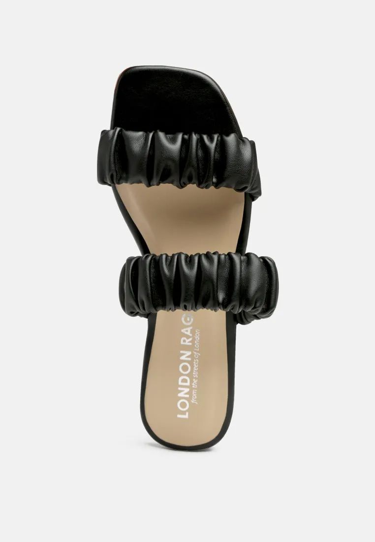Gather Sparks Strap Slip-On Flat By Ruw