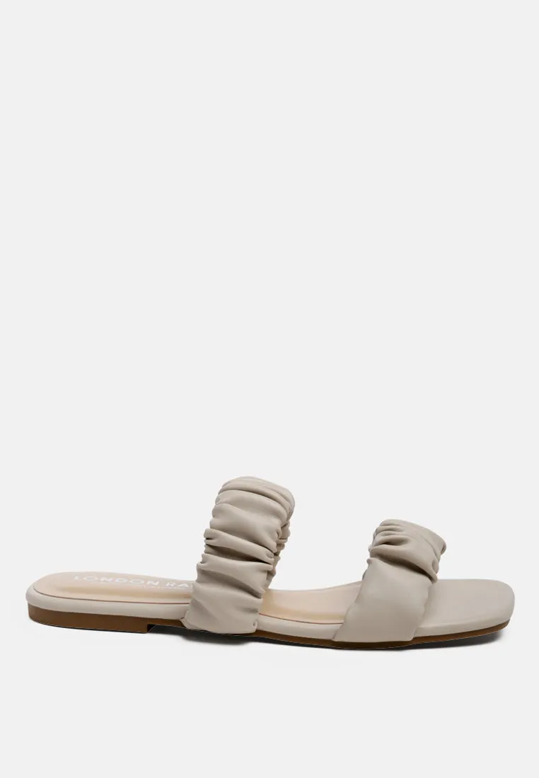 Gather Sparks Strap Slip-On Flat By Ruw