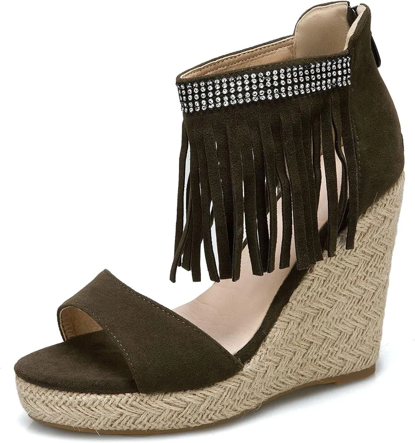 Gicoiz Womens Fashion Espadrilles Platform Wedge Heel Sandals
