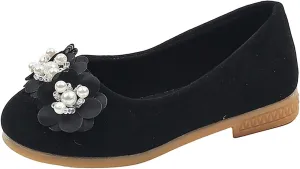 Girls Baby Shoes Pearl Flower Shoes Sandals Dancing Infant Pearl Bling Single Kids Girl Sandals Size 3