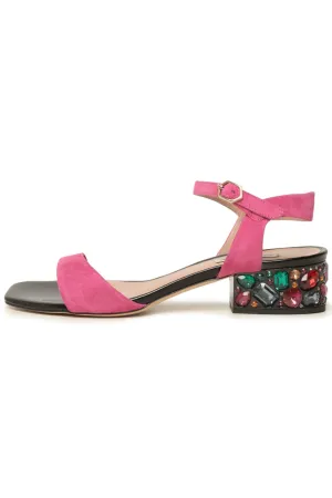 Glam Gem Sandals - Fucsia