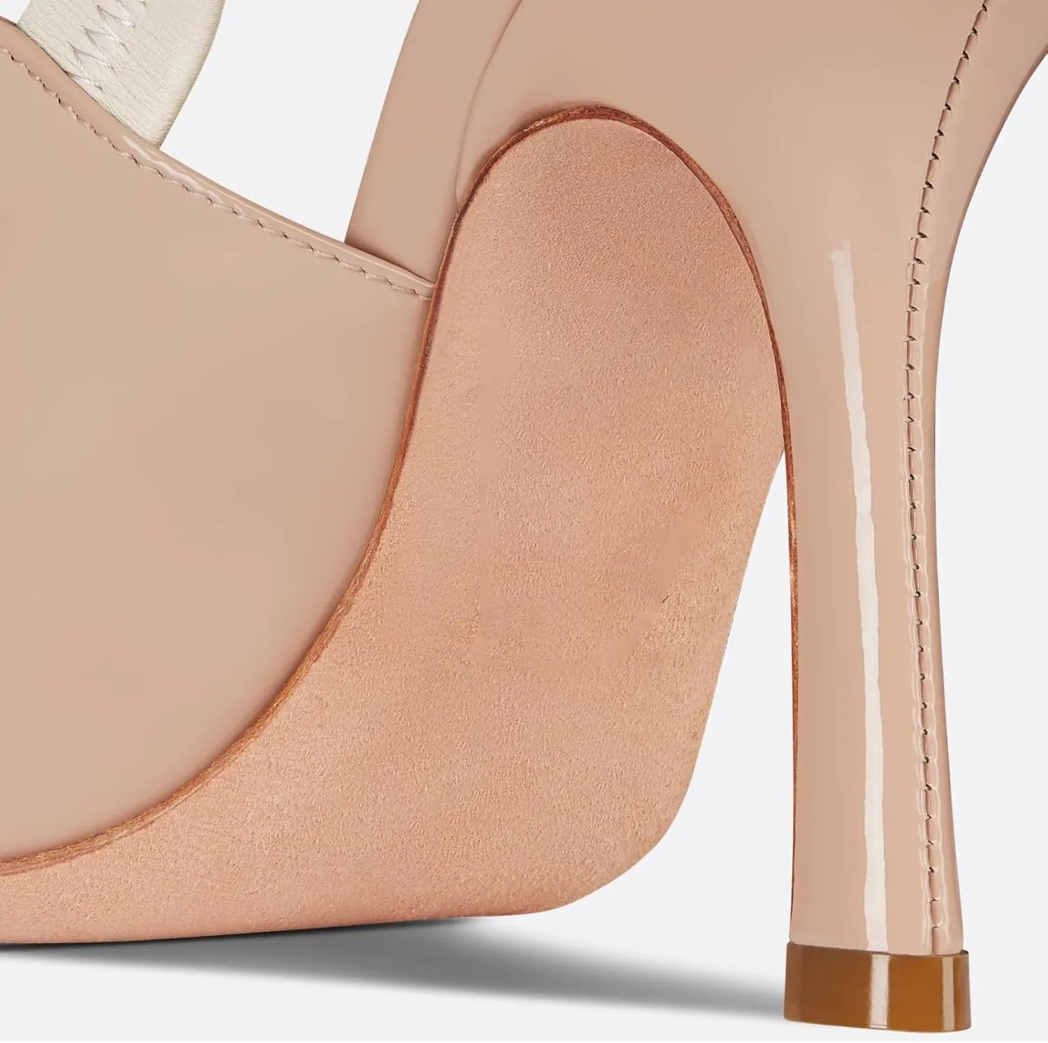 Goolita Pointed Closed Toe Pearl Slingback Heels for Women, Mesh Bow Evening Pump Stiletto High Heels Backless Party Bridal Shoes for Wedding