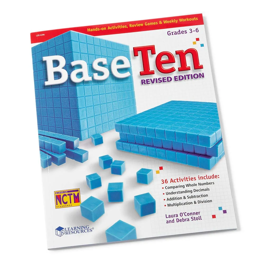 hand2mind Green Foam Base Ten Blocks Complete Set, Place Value Blocks, Counting Cubes, Base 10 Math Manipulatives, Teacher Supplies for Math Classroom, Montessori Math Materials (Set of 644)