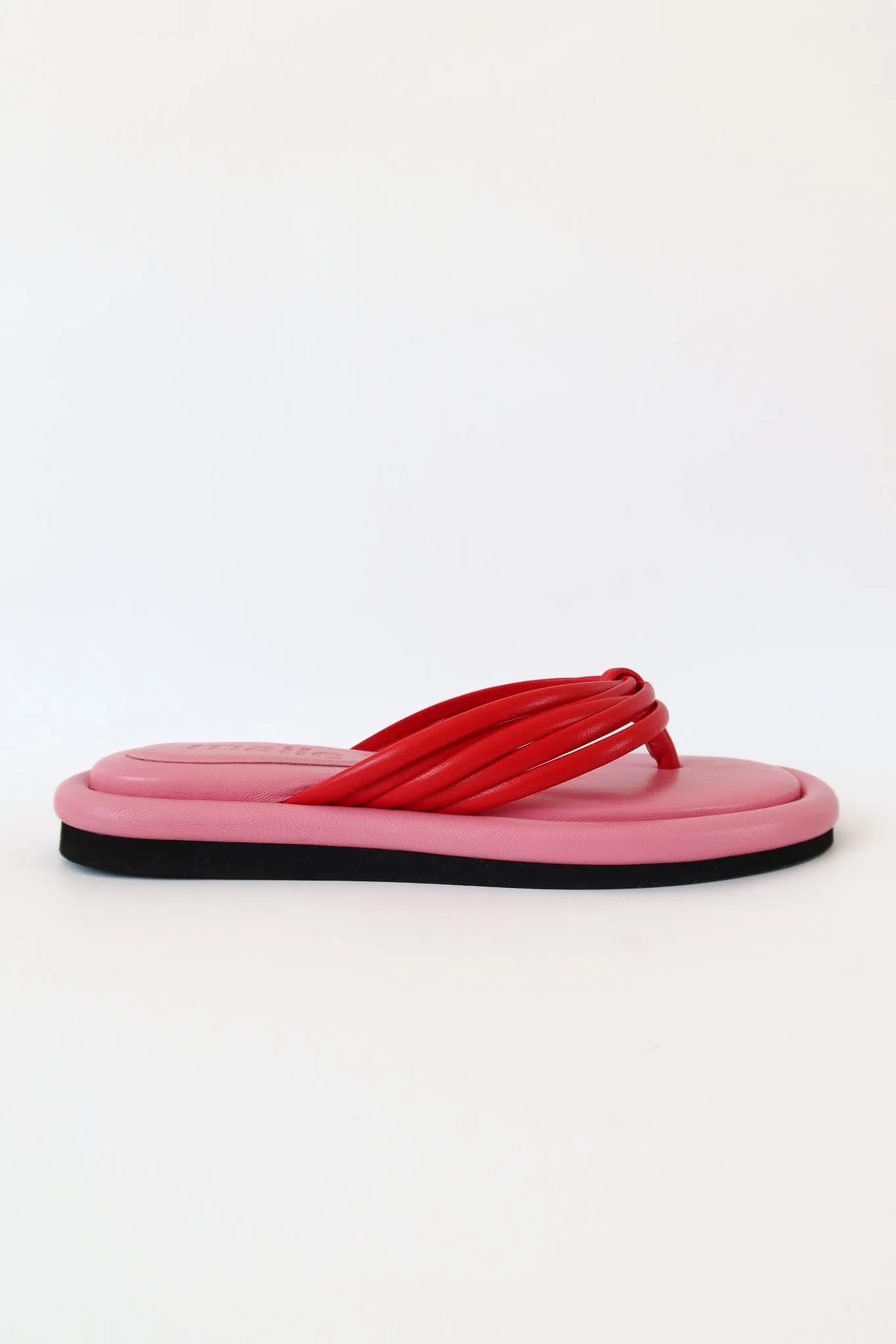 harper pink cherry thong sandal