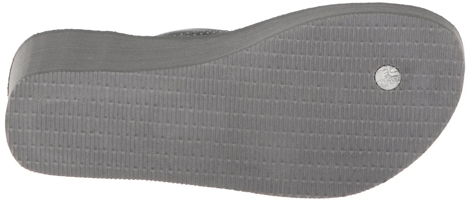 Havaianas Women's High Fashion Sandal Flip Flop, black, 39 BR-9-10 W US