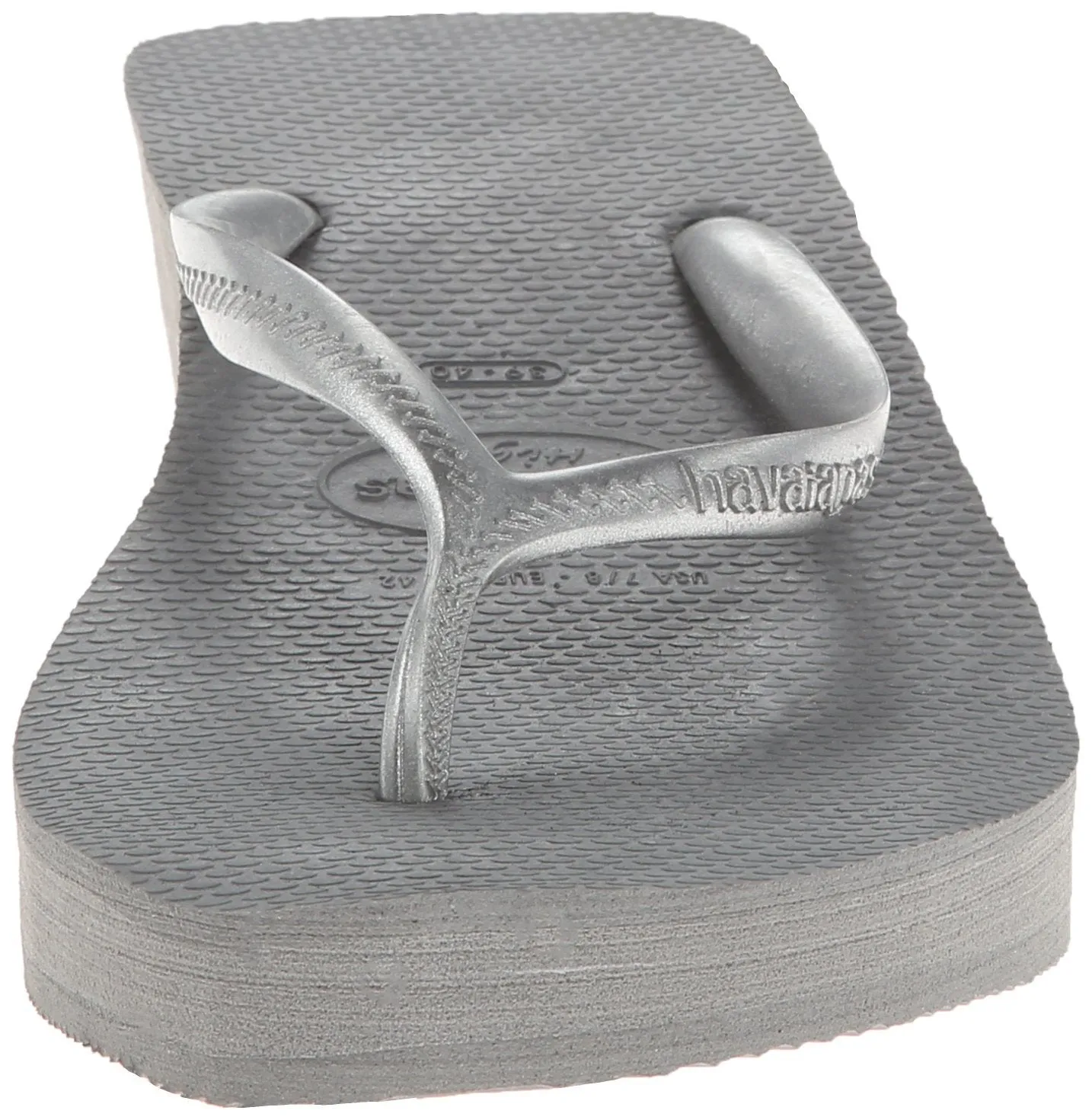 Havaianas Women's High Fashion Sandal Flip Flop, black, 39 BR-9-10 W US