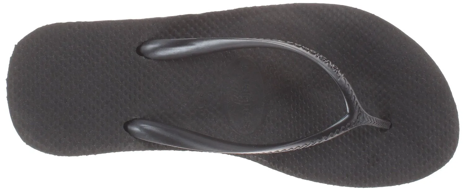 Havaianas Women's High Fashion Sandal Flip Flop, black, 39 BR-9-10 W US