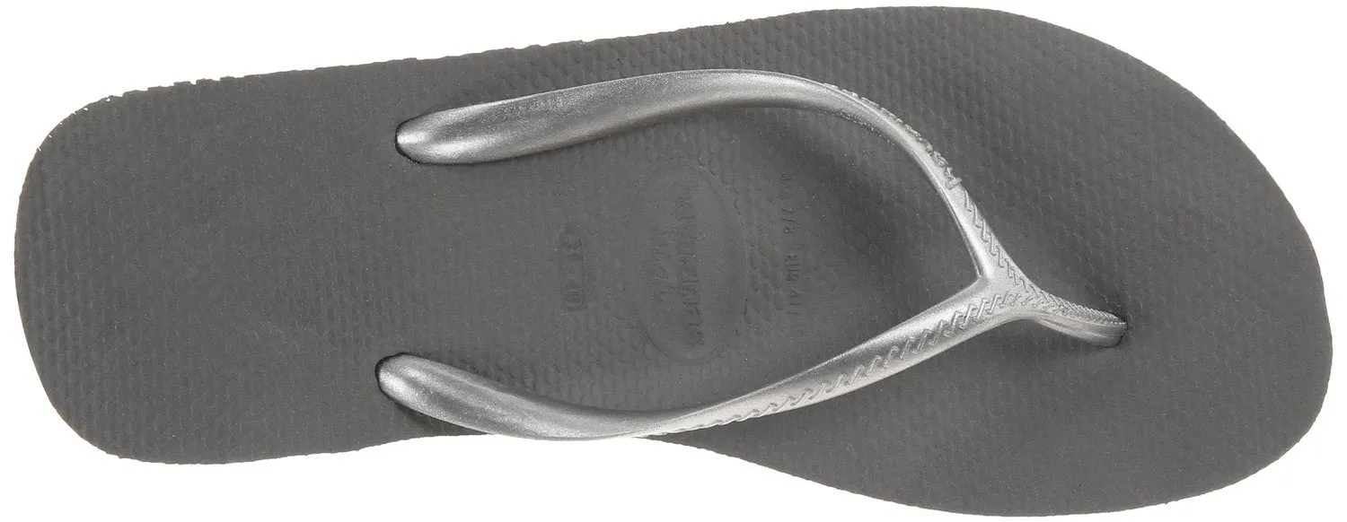 Havaianas Women's High Fashion Sandal Flip Flop, black, 39 BR-9-10 W US