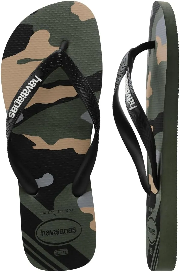 havaianas Women's Top Camu Sandal Green Olive Flip-Flop