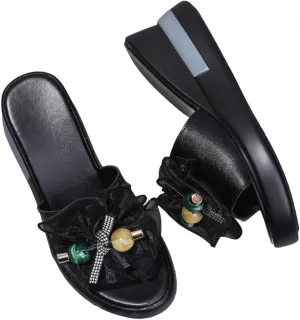 HESBITEUL Womens Platform Sandals Comfortable Walking Orthopedic Slippers Ladies Arch Support Sandals