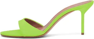 iadore Mule Heels For Women,3 Inch Women Heeled Sandals Round Toe Stilettos Slides Dress Shoes For Party Evening Size 5-12 US