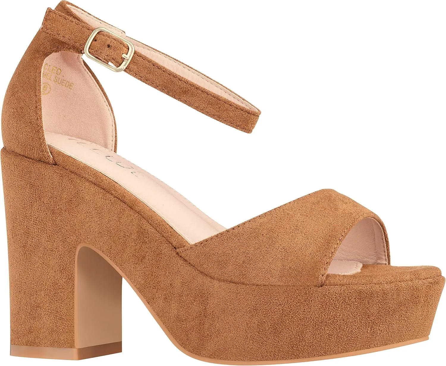 ILLUDE Women's Platform Heels Sandals Ankle Strap Block Chunky Heel Open Toe Platform Wedge Sandals – Cleo