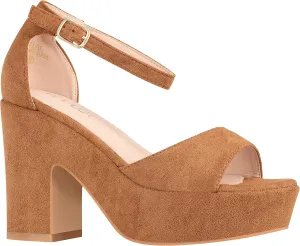 ILLUDE Women's Platform Heels Sandals Ankle Strap Block Chunky Heel Open Toe Platform Wedge Sandals – Cleo