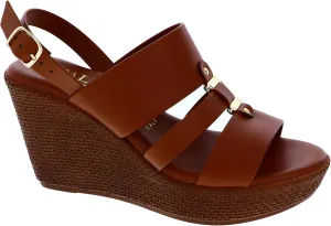 ITALIAN Shoemakers Womens Britt Fashion Wedge Sandals Made In Italy