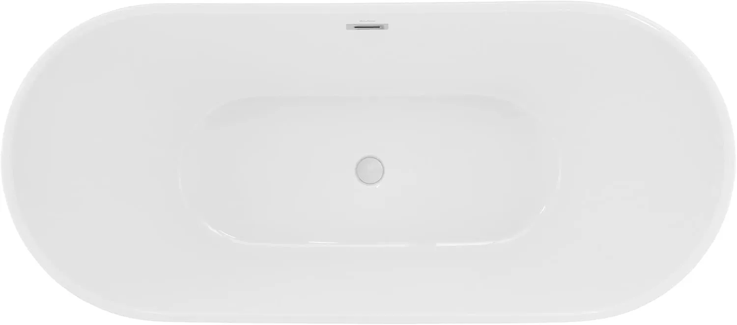Ivy 60" Double Slipper Freestanding Bathtub