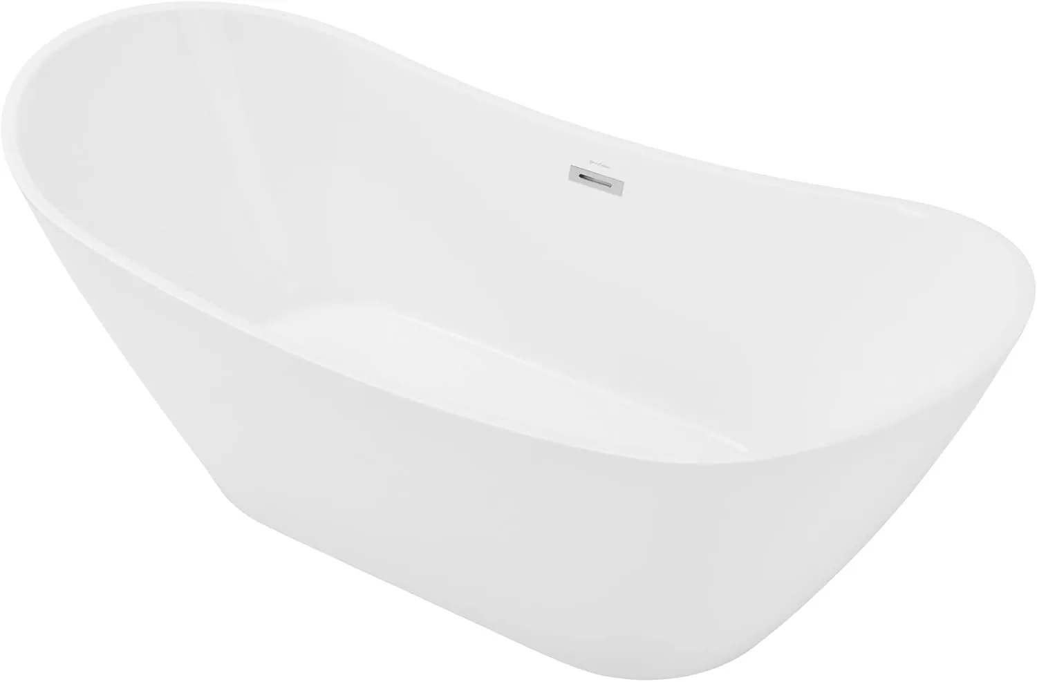 Ivy 60" Double Slipper Freestanding Bathtub