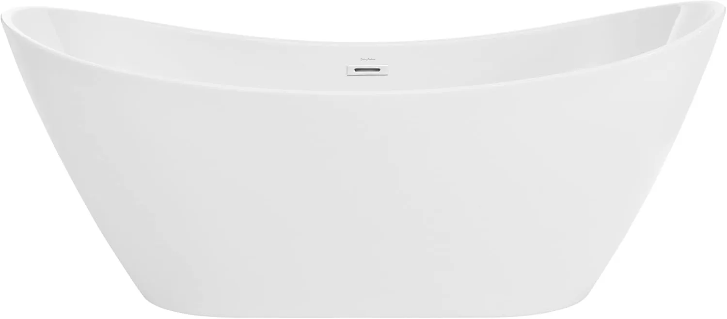 Ivy 60" Double Slipper Freestanding Bathtub