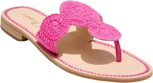 Jack Rogers Jacks Crochet Sandals Fuchsia 6 M