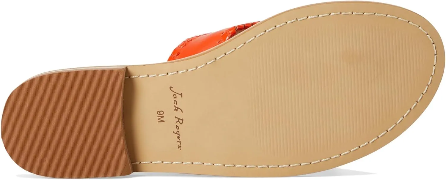 Jack Rogers Women's Jacks Flat Sandal-Nappa/Patent
