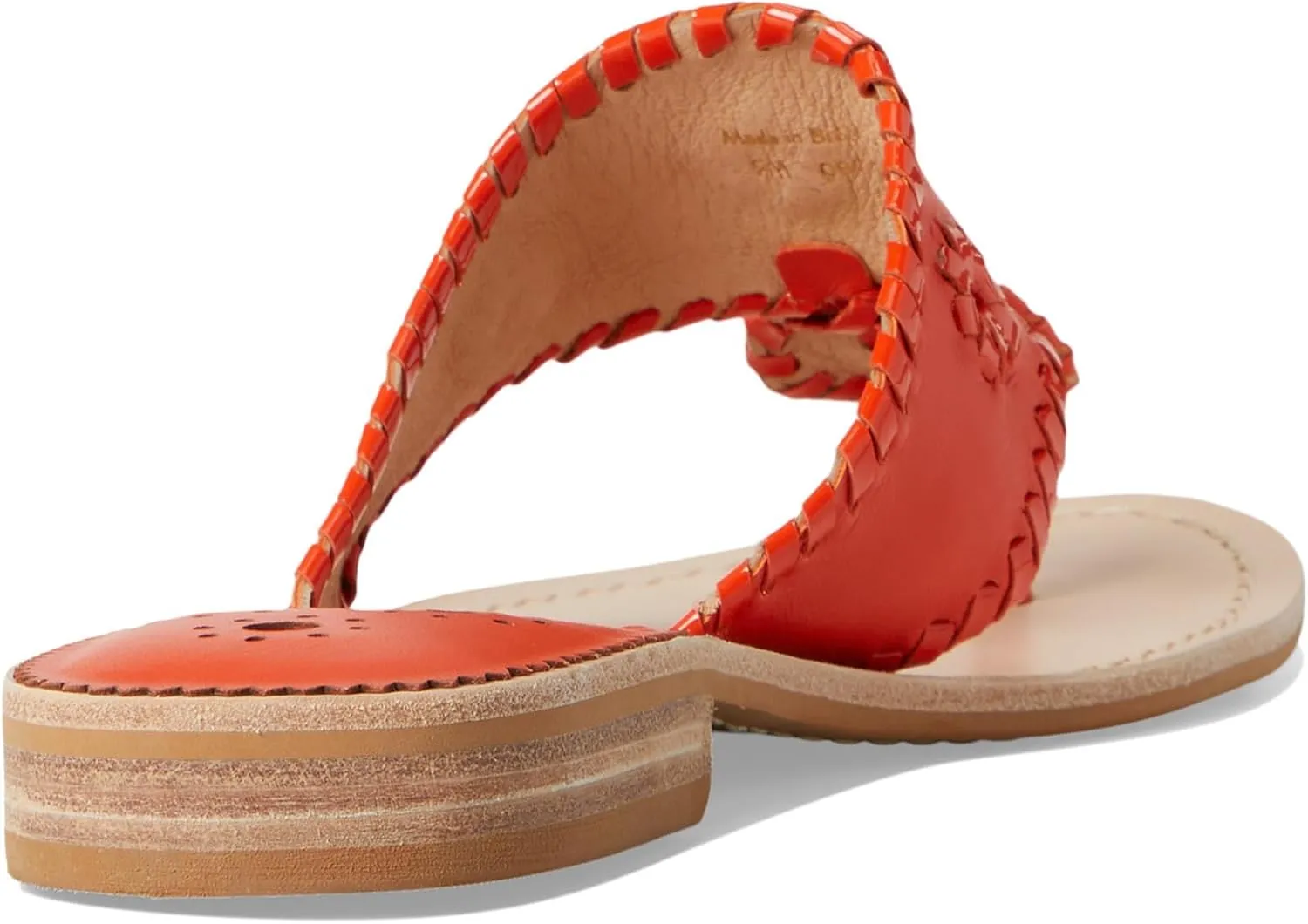 Jack Rogers Women's Jacks Flat Sandal-Nappa/Patent