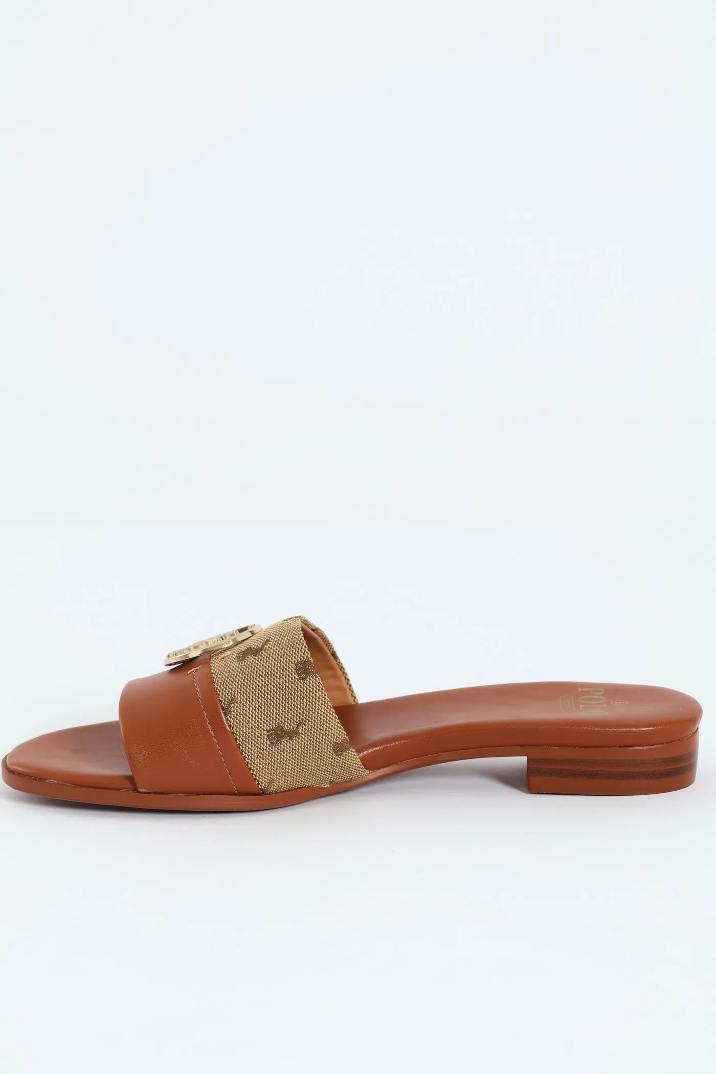 Jacquard Mule Sandal - Stone