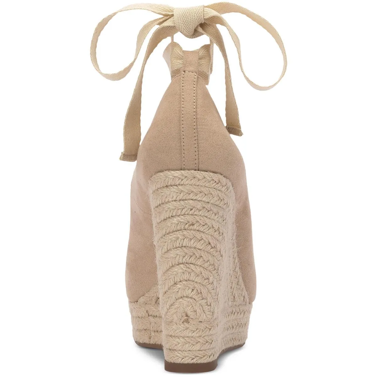 Jessica Simpson Womens Zavida Wedge Wedge Sandals Beige 9 Medium (B,M)