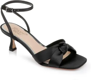 Jewel Badgley Mischka Valerie Open Toe Kitten Heels