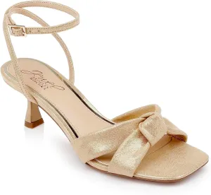 Jewel Badgley Mischka Valerie Open Toe Kitten Heels