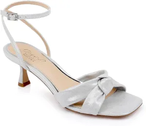 Jewel Badgley Mischka Valerie Open Toe Kitten Heels