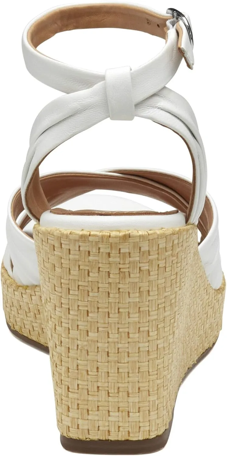 Johnston & Murphy Women’s Marcia Cross-Band Sandal, Platform Sandals, Wedge Heels for Women