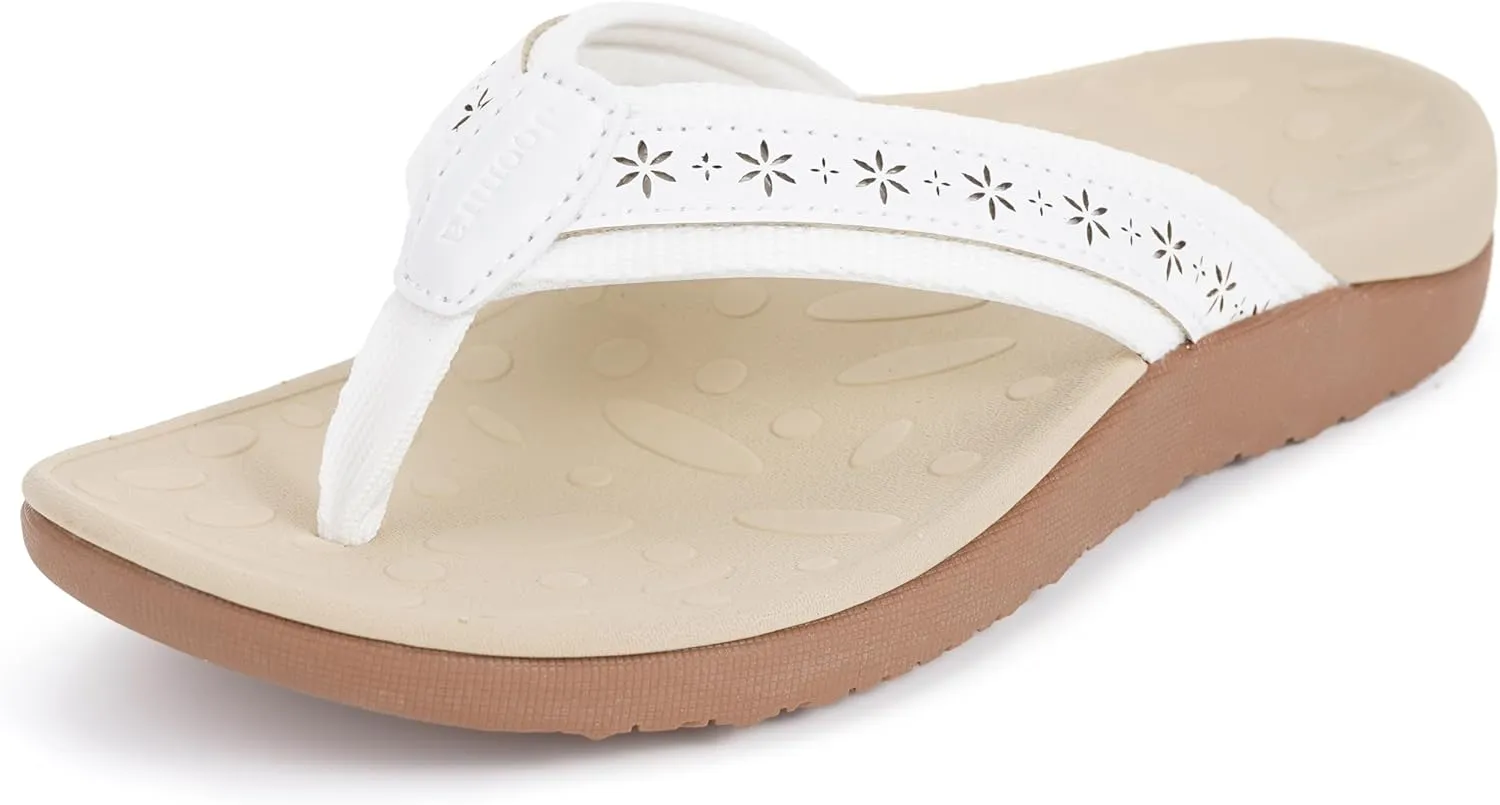 Joomra Women's Flip Flops Arch Support Orthotic Toe Post Thong Sandals