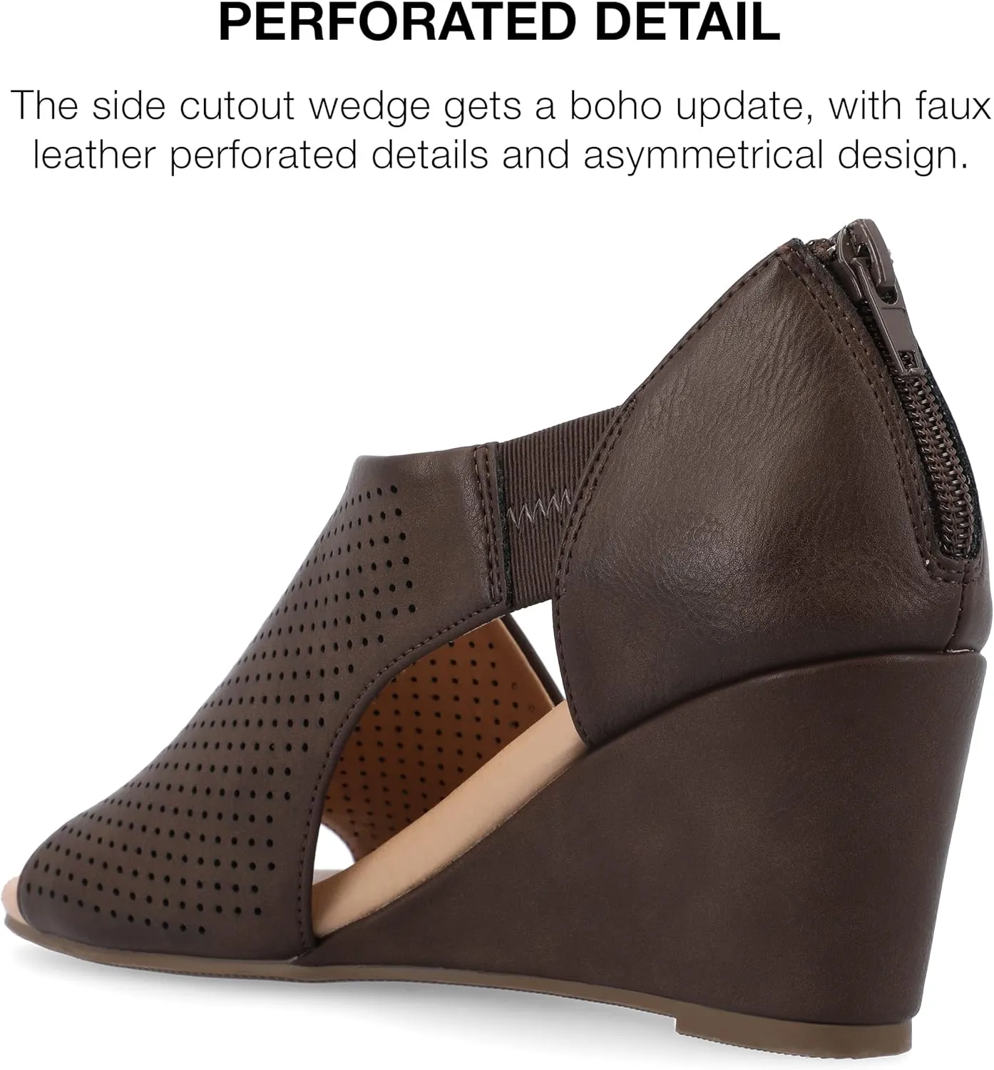 Journee Women's Comfort Foam Aretha Wedge Sandals
