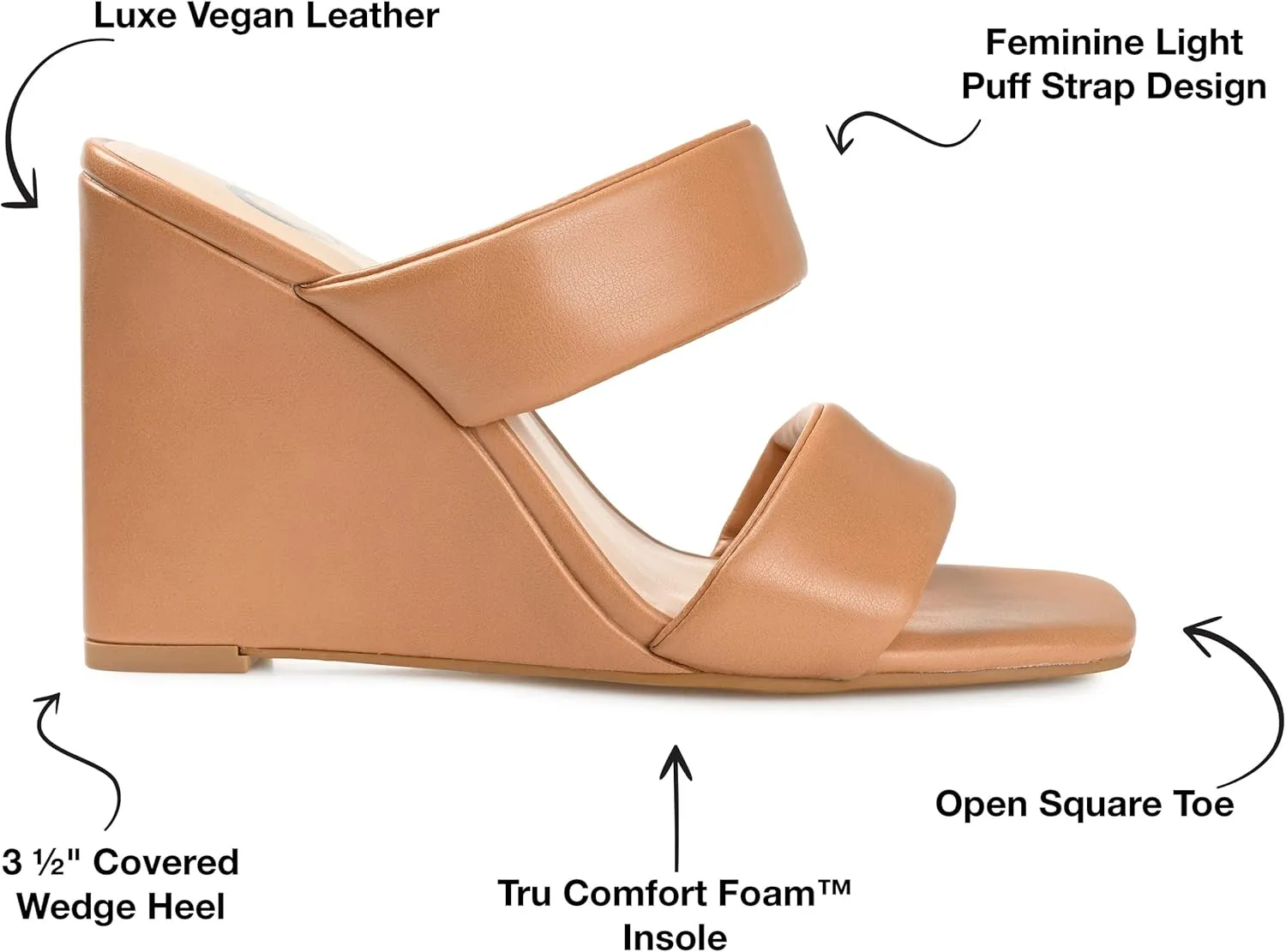 Journee Women's Comfort Foam Kailee Wedge Sandals