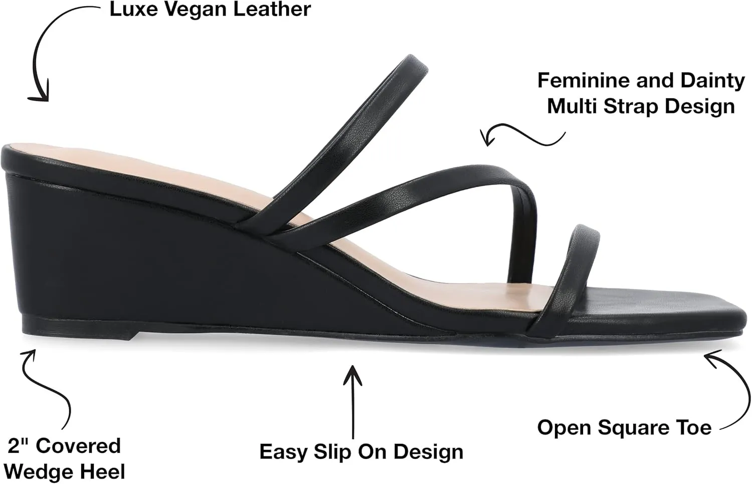 Journee Women's Takarah Wedge Sandals