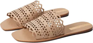 KAANAS Estela Laser Cut Leather Sandal
