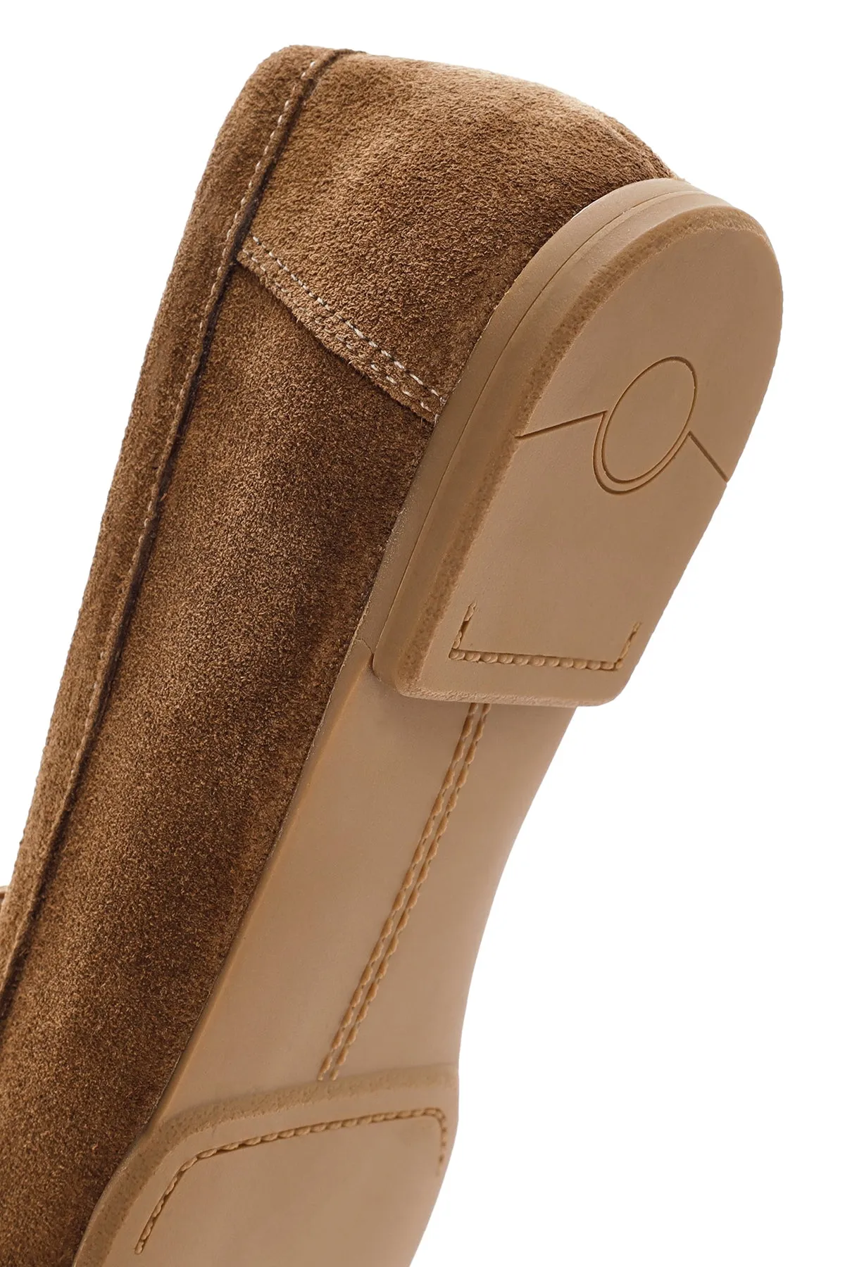 Kadın Taba Püsküllü Süet Deri Maskülen Loafer
