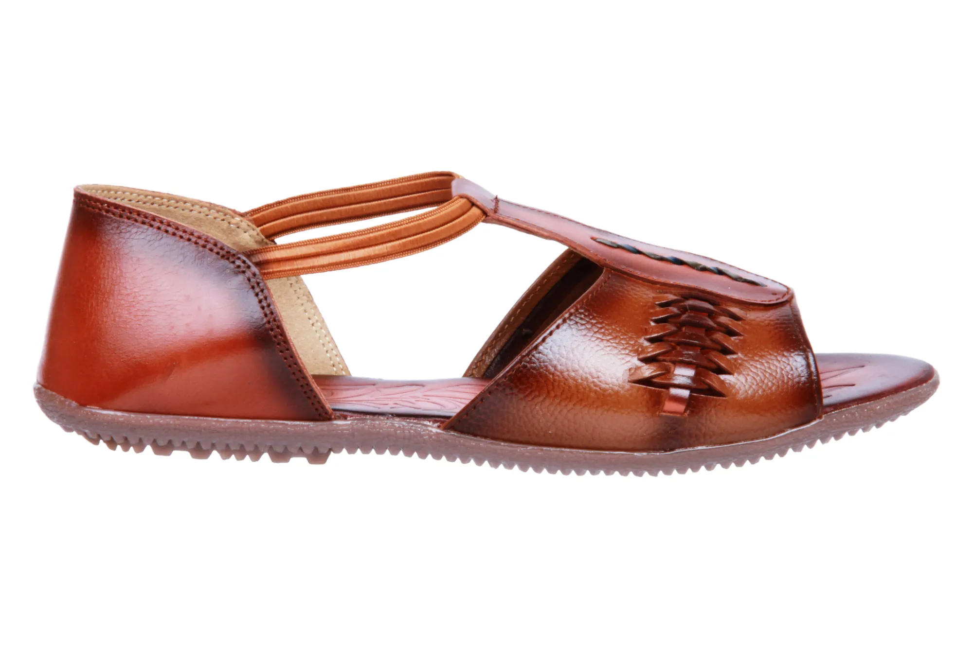 LADIES FLAT LEATHER SANDAL 996058