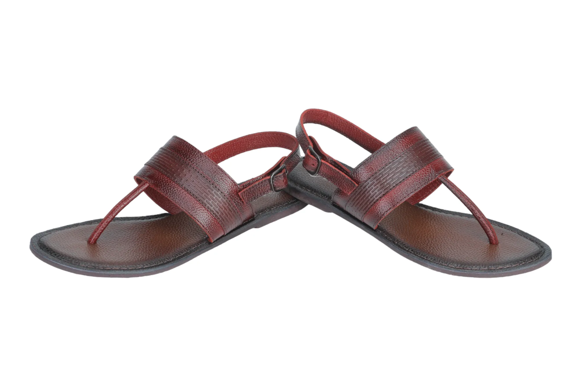 LADIES FLAT LEATHER SANDAL 999528