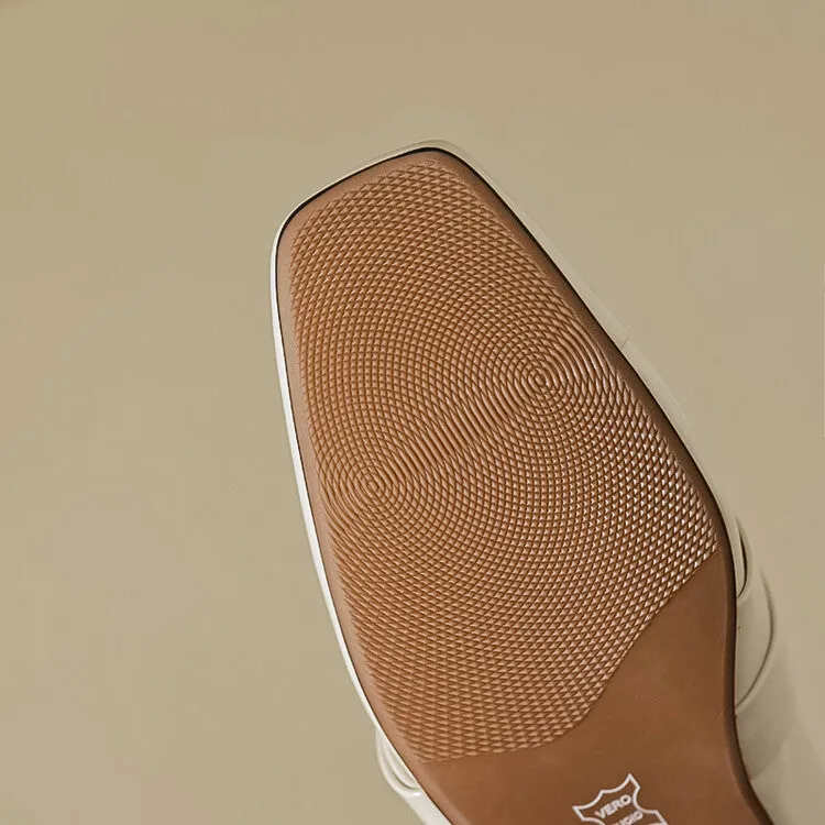 Ladies Square Toe Flat Shoes