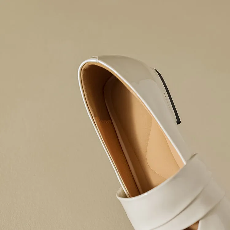 Ladies Square Toe Flat Shoes