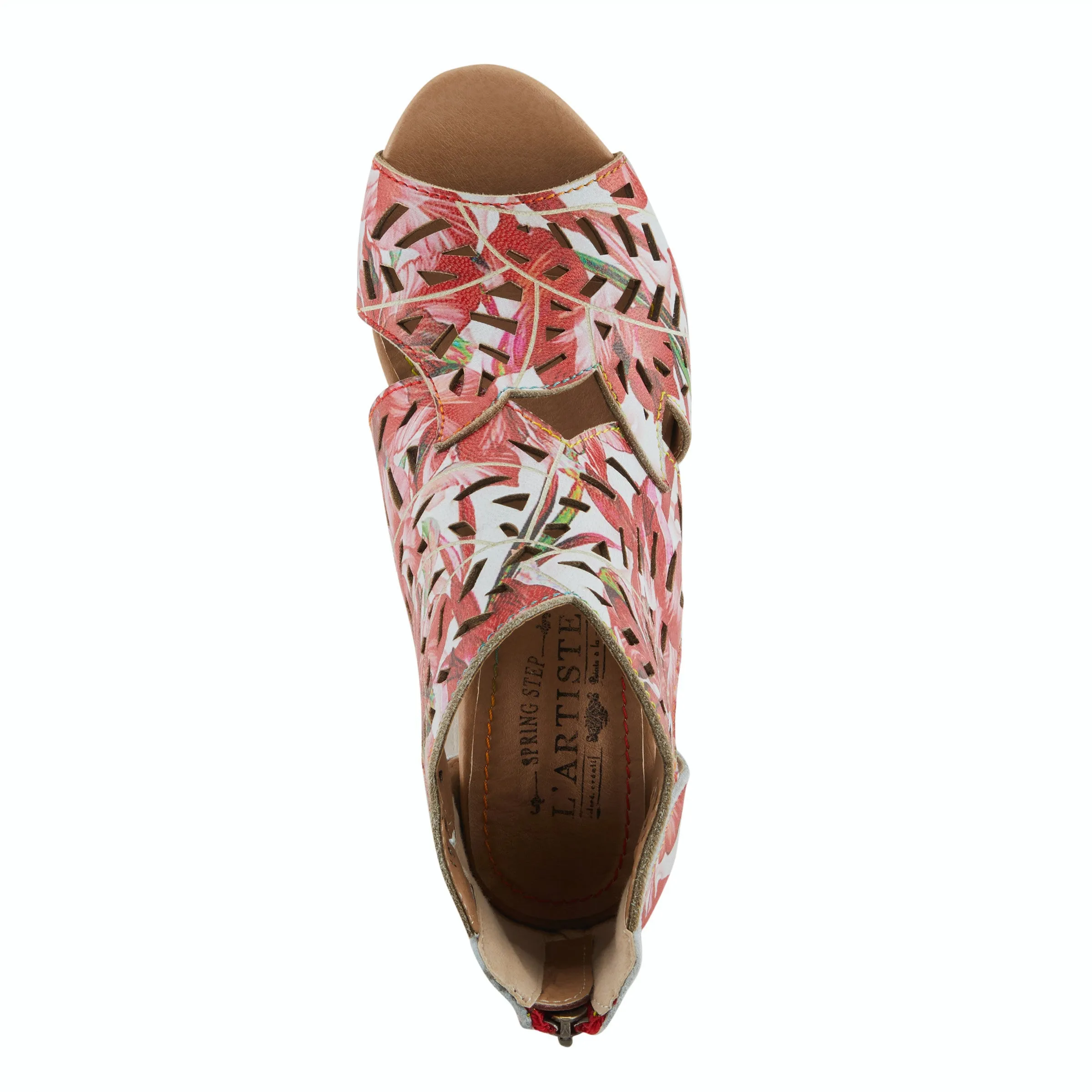 L'Artiste Icon Tooled Leather Ankle Sandal