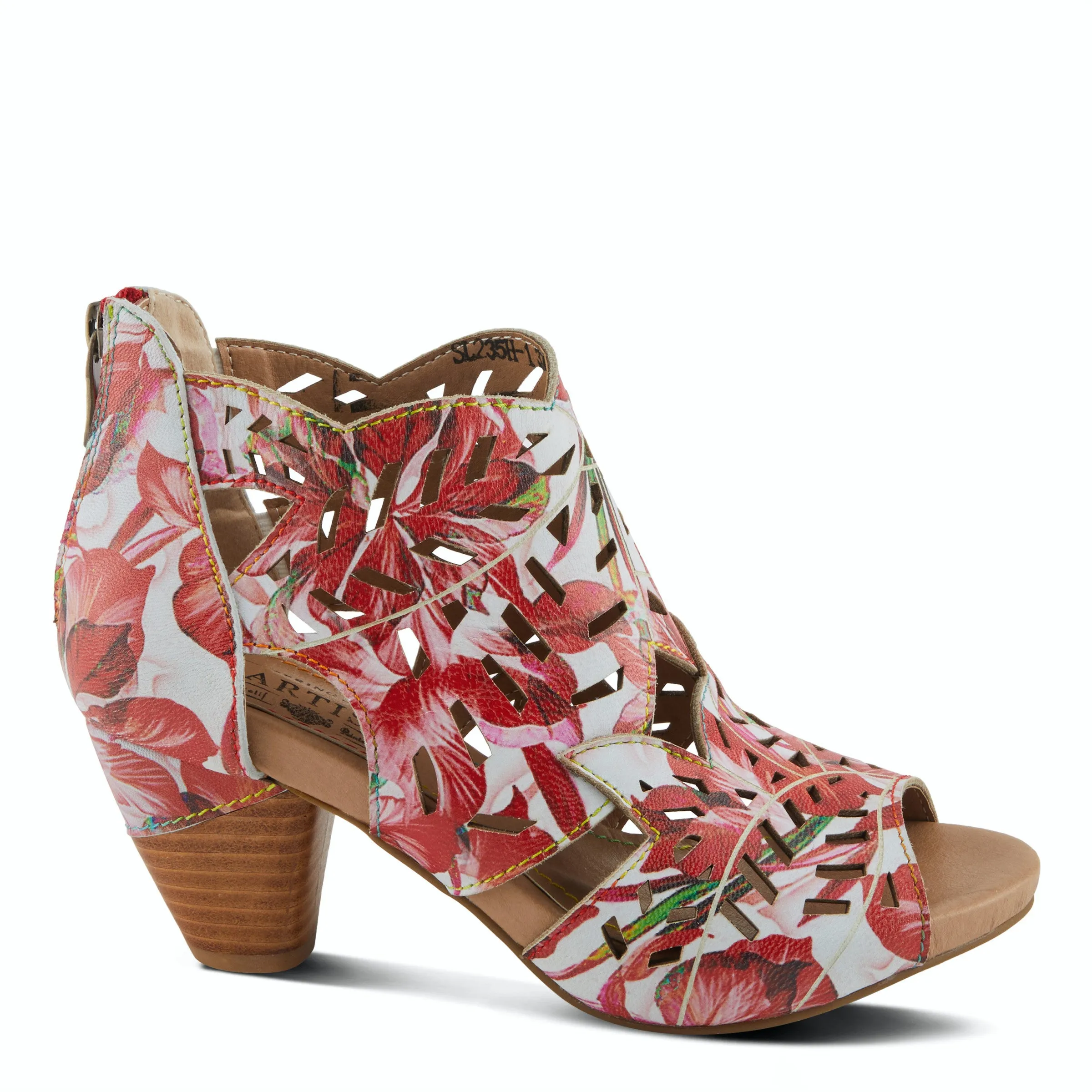 L'Artiste Icon Tooled Leather Ankle Sandal