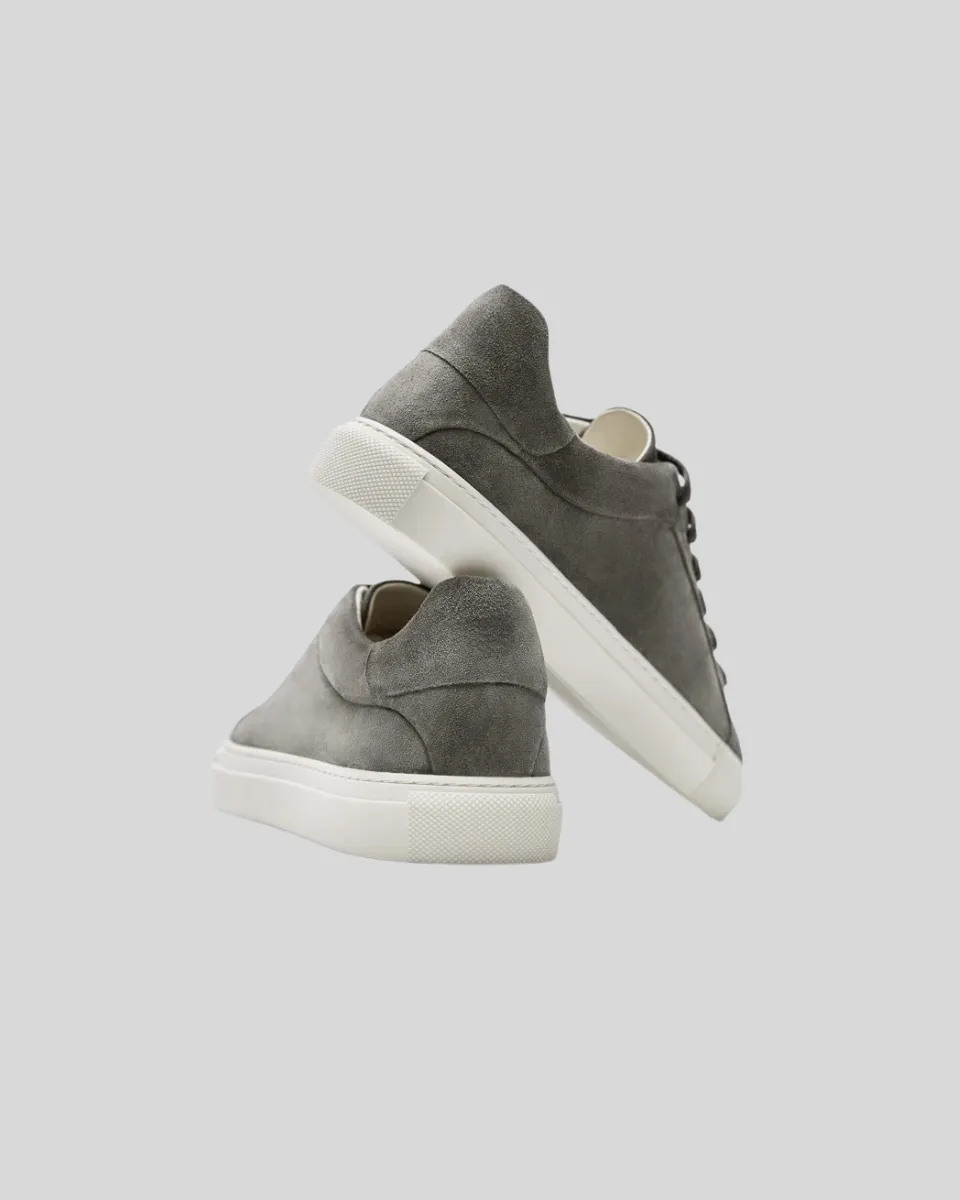 Leather Oxford Sneakers - Dark Gray