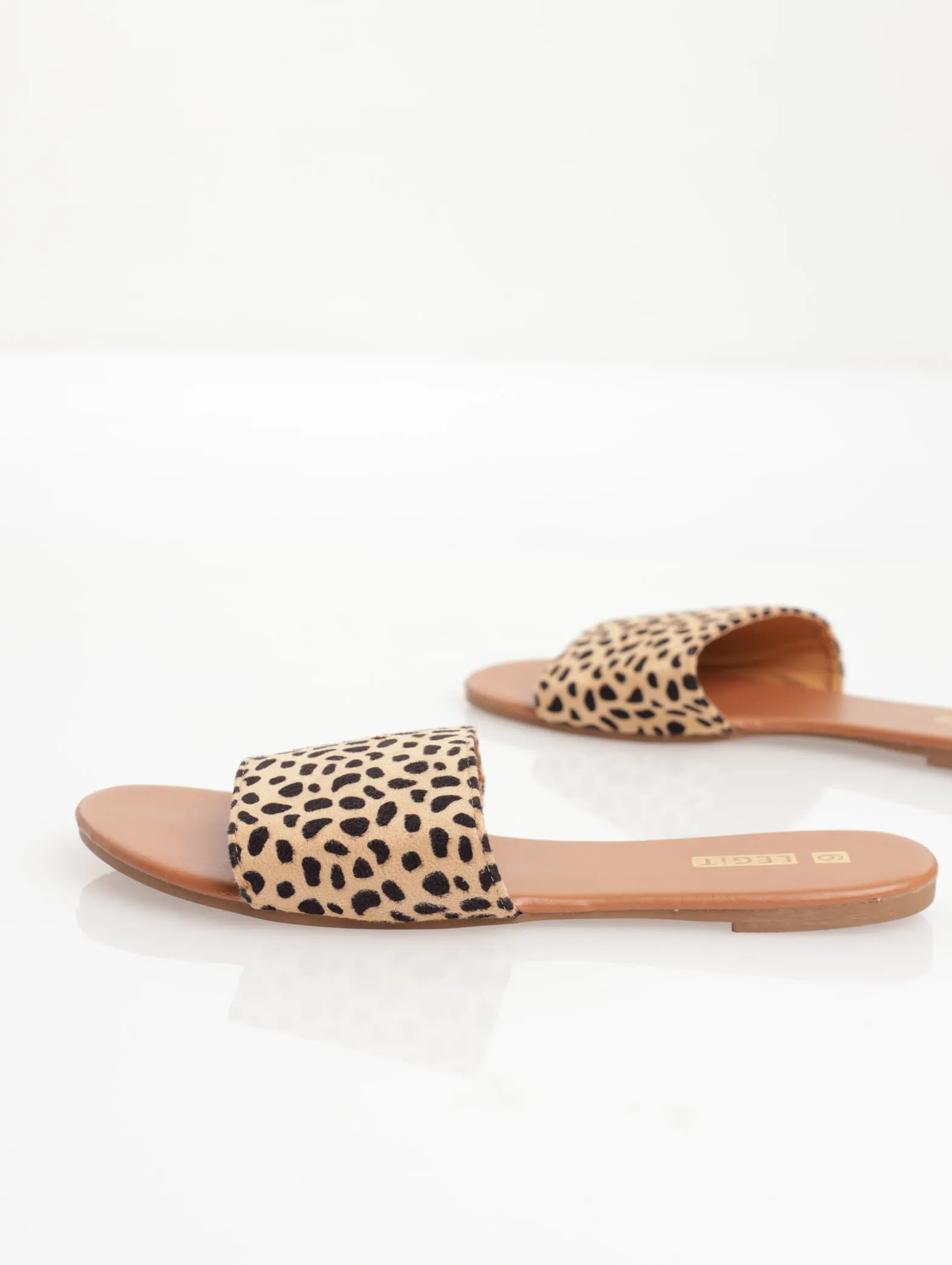 Leopard Spot Mule Sandal - Animal