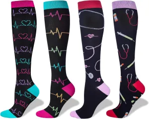 LEVSOX Compression Socks Women and Men, 20-30mmHg, Best for Nurses, Travel, Pregnancy