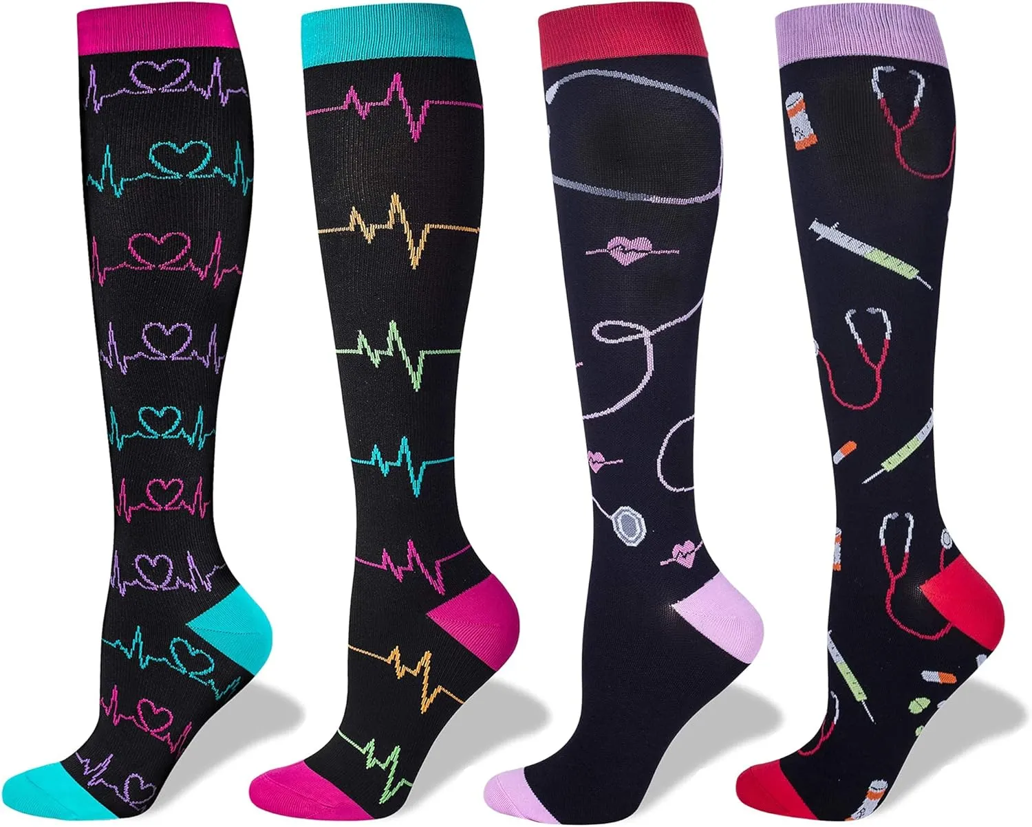 LEVSOX Compression Socks Women and Men, 20-30mmHg, Best for Nurses, Travel, Pregnancy