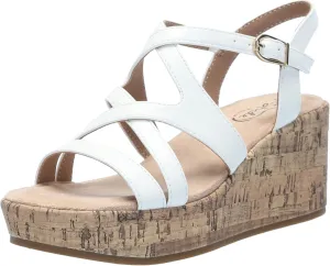 LifeStride Women's Bailey Strappy Platform Wedge Sandals
